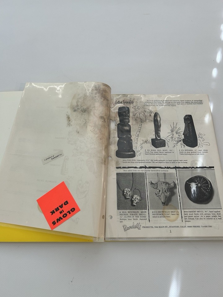 Rare Vintage Randotti Skull Disneyland Souvenir Price Catalog Prop eBay