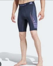 Adidas TECHFIT Pro Series Power 7" Shorts Tights IX7606 Men's S 80 NWT Aurora