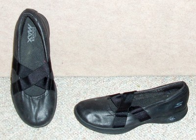 Women's black SKECHERS Go Step Lite Mary Jane Ballet shoes / flats , size 5
