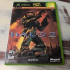 Halo 2 Microsoft Xbox 2004 Original Black Label CIB Complete Scratched