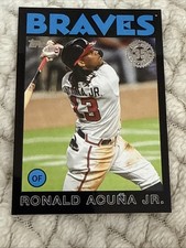 2021 Topps - 1986 Topps Baseball 35th Anniversary Ronald Acuna 86B-94 Black /299