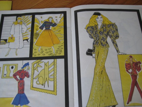 Vintage 1984 1985 Barbie BUCH SET Farbe mit Wasser Aufkleber Spaß Papier Puppe golden - Bild 8 von 8