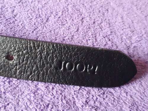 Edler Schicker Marken Echt Leder Gürtel schwarz 75x2,5cm Unisex Neuwert.NP:59,99 - Bild 5 von 10
