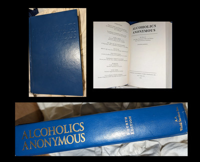 Alcoholics Anonymous Fourth Edition 4th Blue Medium Size Book 2001 Book Hardback