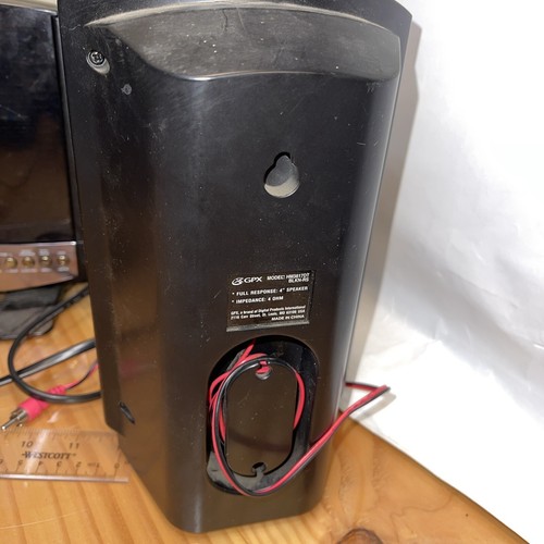 GPX CD Home Music System HM3817DT & Speakers BUNDLE NOT TESTED AS IS - Picture 2 of 9