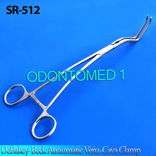 Debakey-beck Atraumatic Vena-cava Clamp-curved Handles - Cardio Vascular- SR-512