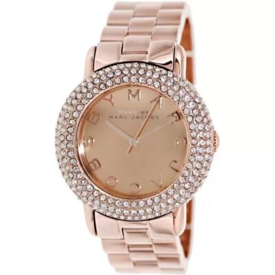 Marc by Marc Jacobs Marci Crystal Rose Gold Tone Womenss  display picture 2