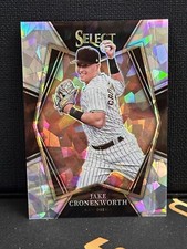 Jake Cronenworth 2022 Panini Select Premier Level Holo Cracked Ice /25 SP Padres