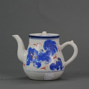 Antique Late Qing / Minguo Republic Teapot Porcelain China Chinese