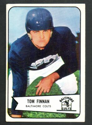 1954 Bowman Football Card #97A Tom Finnan-Baltimore Colts-Error Variety Ex Mint