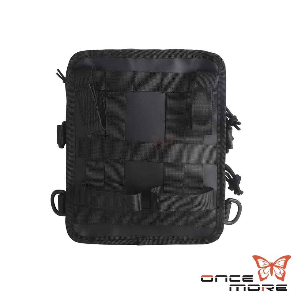 Bolso de manillar Bagf estilo club negro para Harley Softail Dyna Sportster Foto 3 de 4