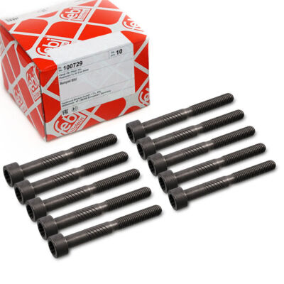 10X FEBI BILSTEIN SCHRAUBE NOCKENWELLENLAGERBOCK M6 x 1 SEAT AUDI VW 100729