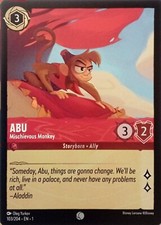 103/204 ABU MISCHIEVOUS MONKEY THE FIRST CHAPTER COMMON DISNEY LORCANA CARD