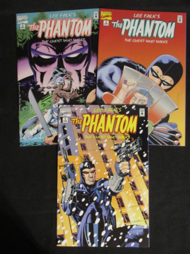 Ensemble Marvel The Phantom: The Ghost Who Walks #1, 2, 3 (1995) neuf dans sa boîte aw459 - Photo 1 sur 4
