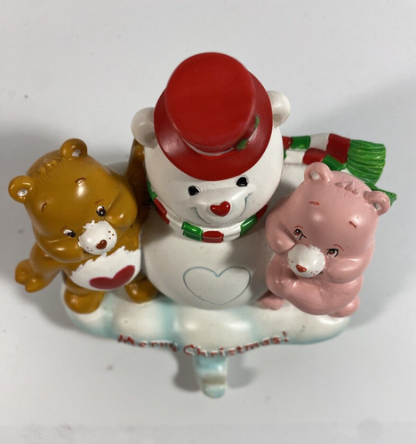 Care Bears Christmas Stocking Hanger 2005 Rainbow Cheer & Tenderheart EUC - Picture 2 of 6