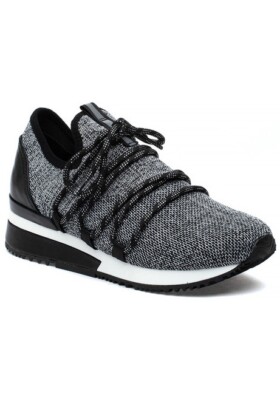 Urban Sport by J Slides Women's 8 Mara Athletic Sneakers Pewter Metallic Knit