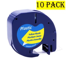Dymo10 PK 91331 91330 16952 12mm Label Tape Compatible LetraTag Refill LT-100H