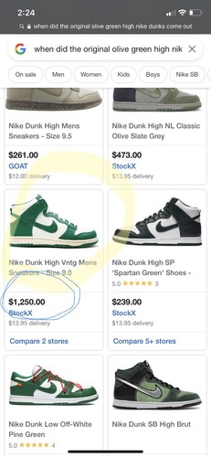 vintage Original Pine Green Nike Dunks(wore Once)Very RARE! Stockx Wants 1k  | eBay