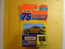 1997  MATCHBOX  75TH CHALLENGE  HOT WHEELS , SUPERFAST   ( OPEL CALIBRA DTM  )