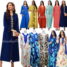 Muslim Women Abaya Long Maxi Dress Dubai Islamic Party Kaftan Arab Dress Caftan