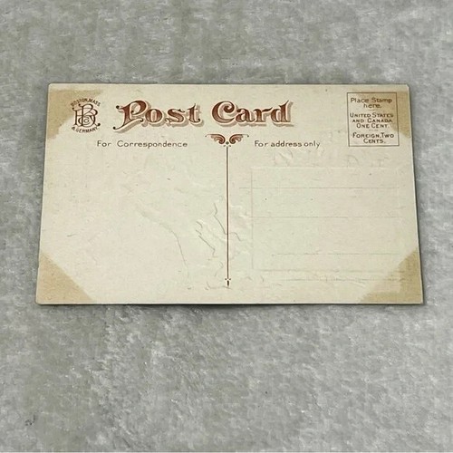 Postcard Postal Telegram to Santa Christmas c1906 Embossed Divided Back C685 - Picture 2 of 2