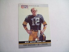 TERRY BRADSHAW PITTSBURGH STEELERS #14 1990 PRO SET SUPER BOWL XIV MVP HOF