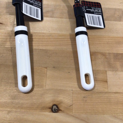 Chef Craft Black White Nylon Spatula Turner & Slotted Spoon NEW - Picture 5 of 8