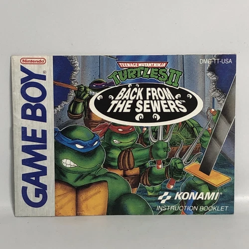 Teenage Mutant Ninja Turtles II 2: Back From The Sewers - Game Boy - Manual Only