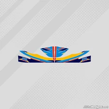 2016 FA ALONSO M5 STYLE NOSE CONE STICKER KIT - KARTING - JakeDesigns