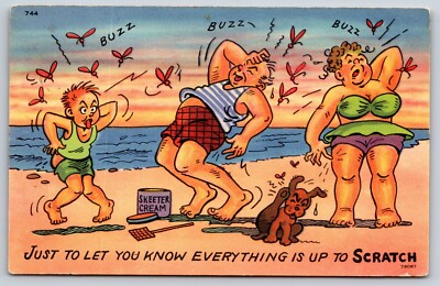 Just Let Us Know When Everything Is Up To Scratch Humor Vintage Postcard