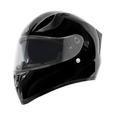 Motorcycle Bike Helmet Torc T15 T-15 Street Full Face Gloss Black DOT 2X Large