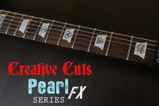 Led Zeppelin IV ZOSO symbols Les Paul Trapezoid MOP vinyl decal inlay set 