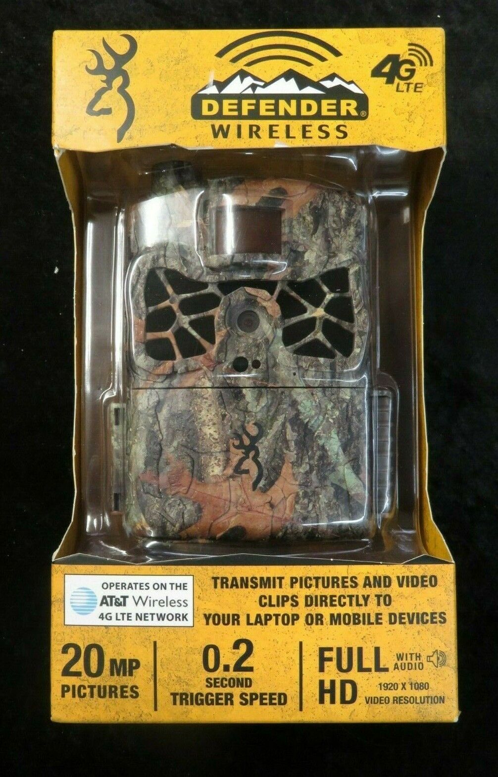 Browning Trail Cameras Defender Wireless 20MP Networked Game Cam, AT&T Cellular