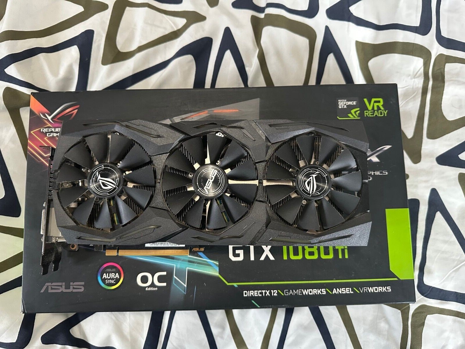 ASUS ROG Strix GeForce GTX 1080 Ti OC 11GB GDDR5X Graphics Card (ROG