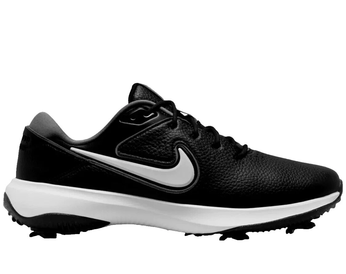 Parte superior de cuero Nike Negro Zapatos De Golf Para Hombres