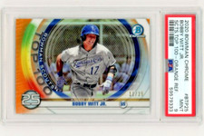 2020 BOWMAN CHROME SCOUTS TOP 100 ORANGE #25 BOBBY WITT JR. PSA 9