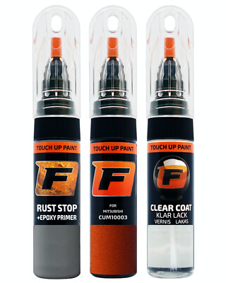 für MITSUBISHI CUM10003 SUNSET ORANGE LACKSTIFT Reparatur Set Autolack Kratzer