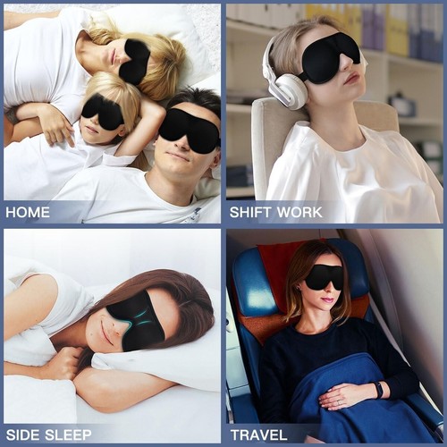 100% Blackout Sleep Mask for Men Women – Soft Eye Mask for Sleeping, No Pressure - Picture 7 of 7