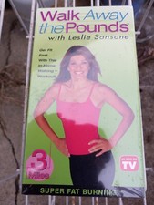Walk Away the Pounds Sealed  Walk, 3 Miles [VHS Tape] Leslie Sansone 
