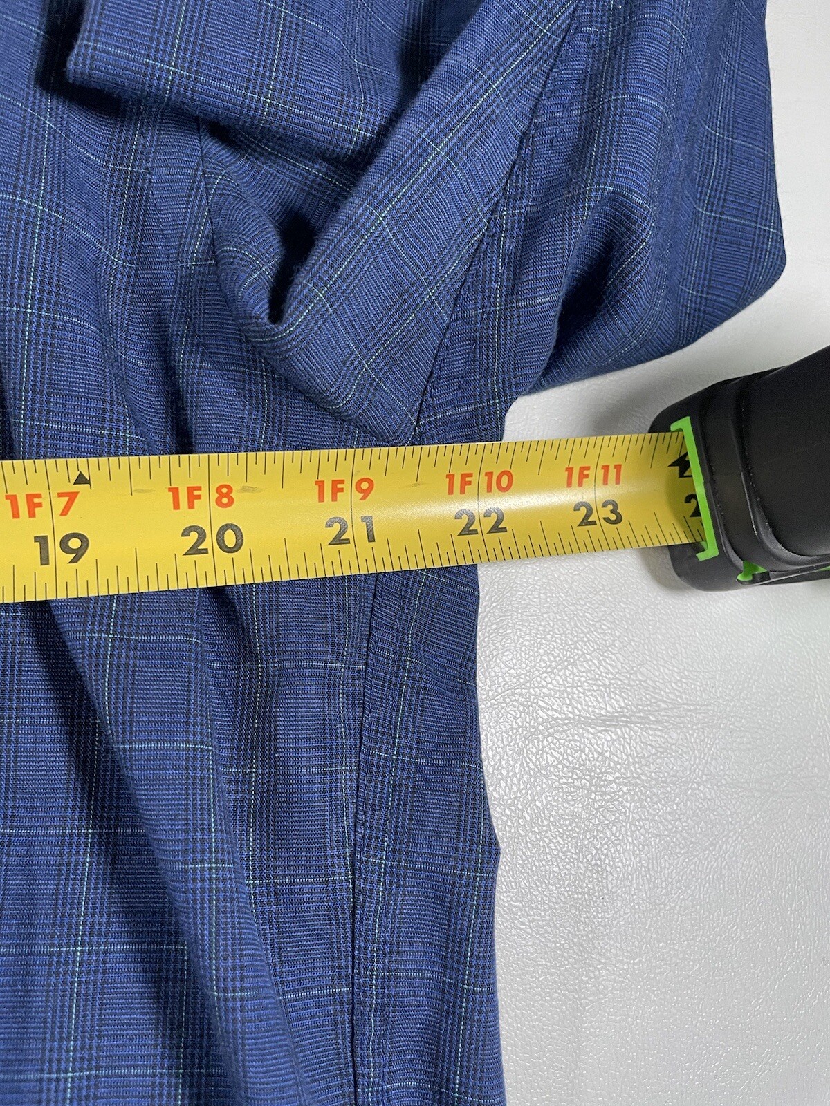 Camicia anteriore con bottoni Ysl Yves Saint Laurent taglia L 16 34 35 a quadri tasca