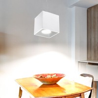 Decken Pendel Lampe Weiß Wohn Ess Zimmer Beleuchtung Alu Zylinder HäNge Leuchte