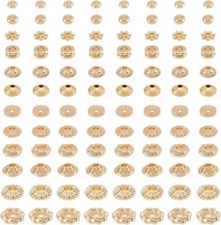PH PandaHall 120Pcs 14K Gold Spacer Beads, 12 Style Alloy Brass Small, gold