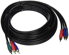 Monoprice 5354 15ft 22AWG 3-RCA Component Video Coaxial Cable RG-59/U