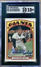 2021 Topps Heritage Juan Marichal Real One Autograph SGC 10 w/10 AUTO
