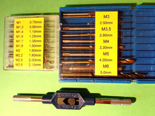 M1,6 Gewindeschneider / Titan Vorbohrer 1,25mm Profi-Gewindebohrer bzw WINDEISEN