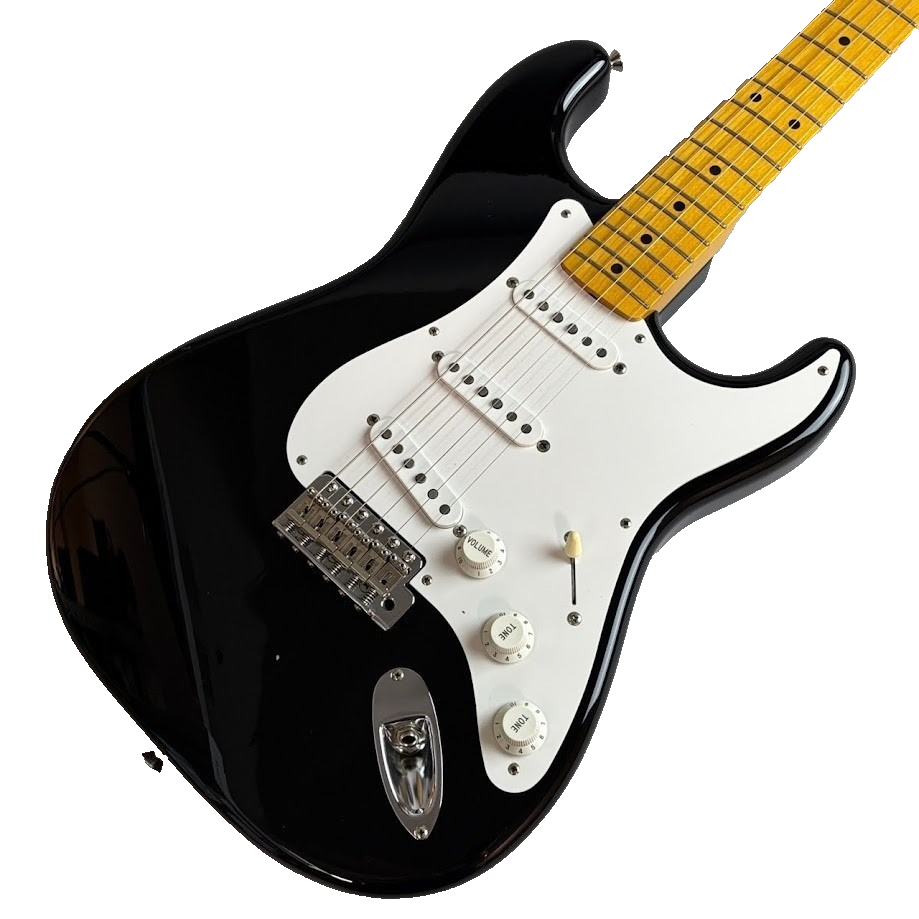 【美品】fender japan strato caster ST57-TX Fender Japan] ST57-TX Stratocaster Black Made in JPN 2010