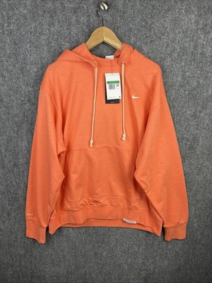 Nike Hoodie Mens XL Orange Standard Issue Pullover Basketball Terry Sweatshirt