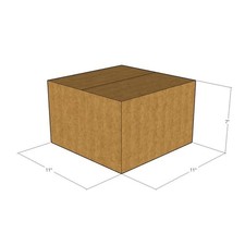 25 11x11x7 Kraft Brown Corrugated Shipping Boxes 32 ECT New