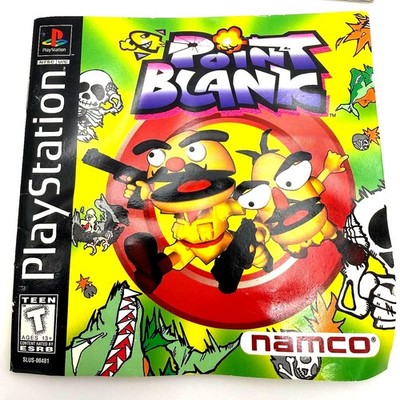 Point Blank Instruction Manual Only - PS1 PlayStation 1 Original Namco
