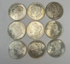 Lot of 9 1921 Morgan Silver Dollar - 90%  USMX21PO-Jr